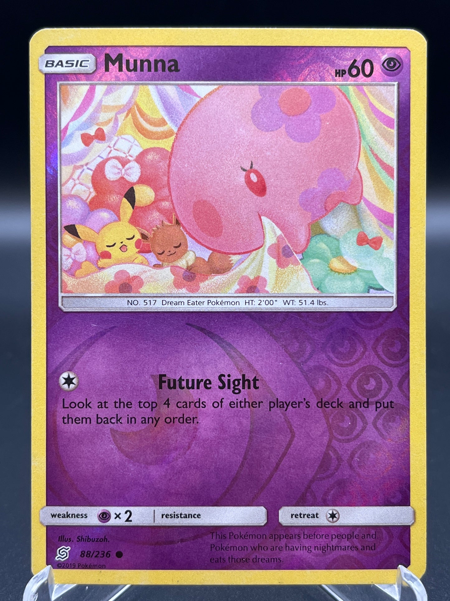 Pokémon TCG: 2019 Munna 88/236 -  SM: Unified Minds Reverse Holo