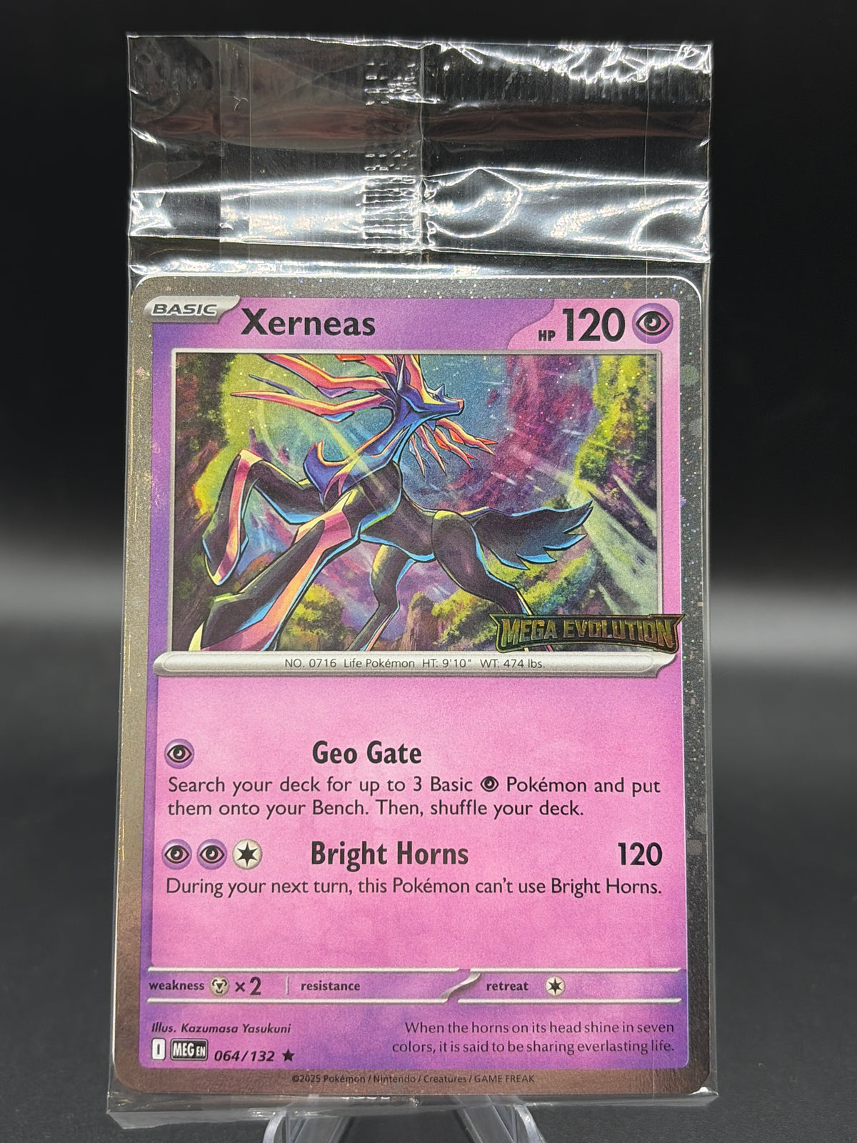 Pokémon TCG: 2025 Xerneas - 064/132 ME01: Mega Evolution (MEG) (Stamped) (Sealed)