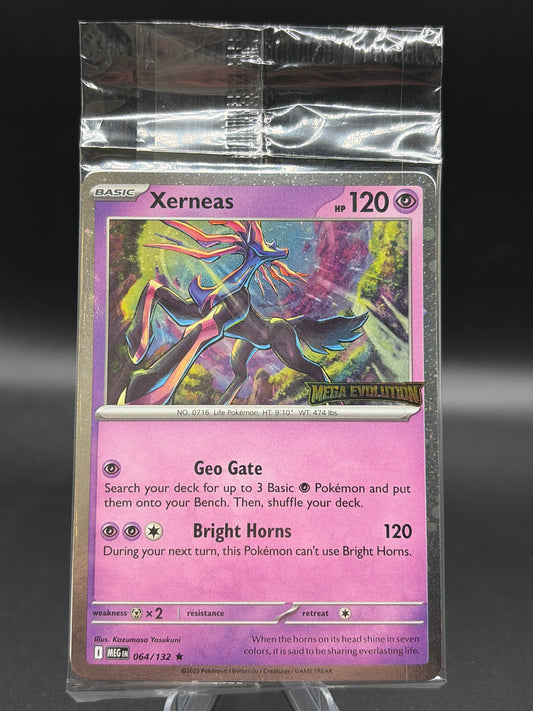 Pokémon TCG: 2025 Xerneas - 064/132 ME01: Mega Evolution (MEG) (Stamped) (Sealed)