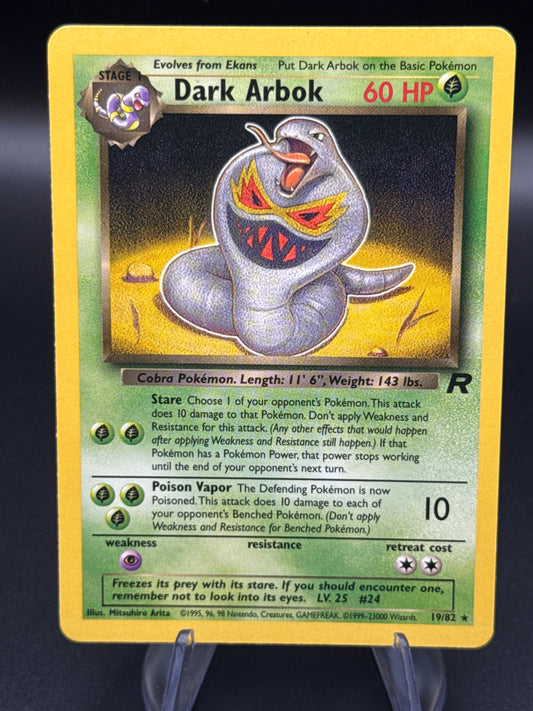 Pokémon TCG: 1999 Edition Dark Arbok 19/82 Team Rocket