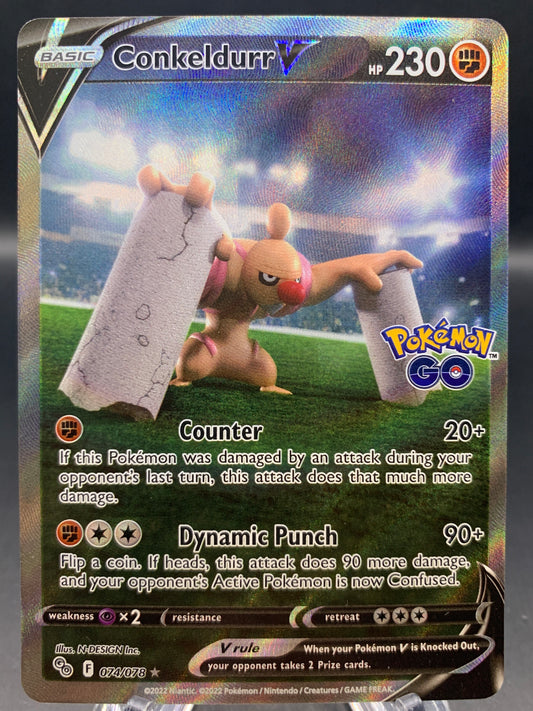 Pokémon TCG: 2022 Conkeldurr V - 074/078 - S&S: Pokémon Go