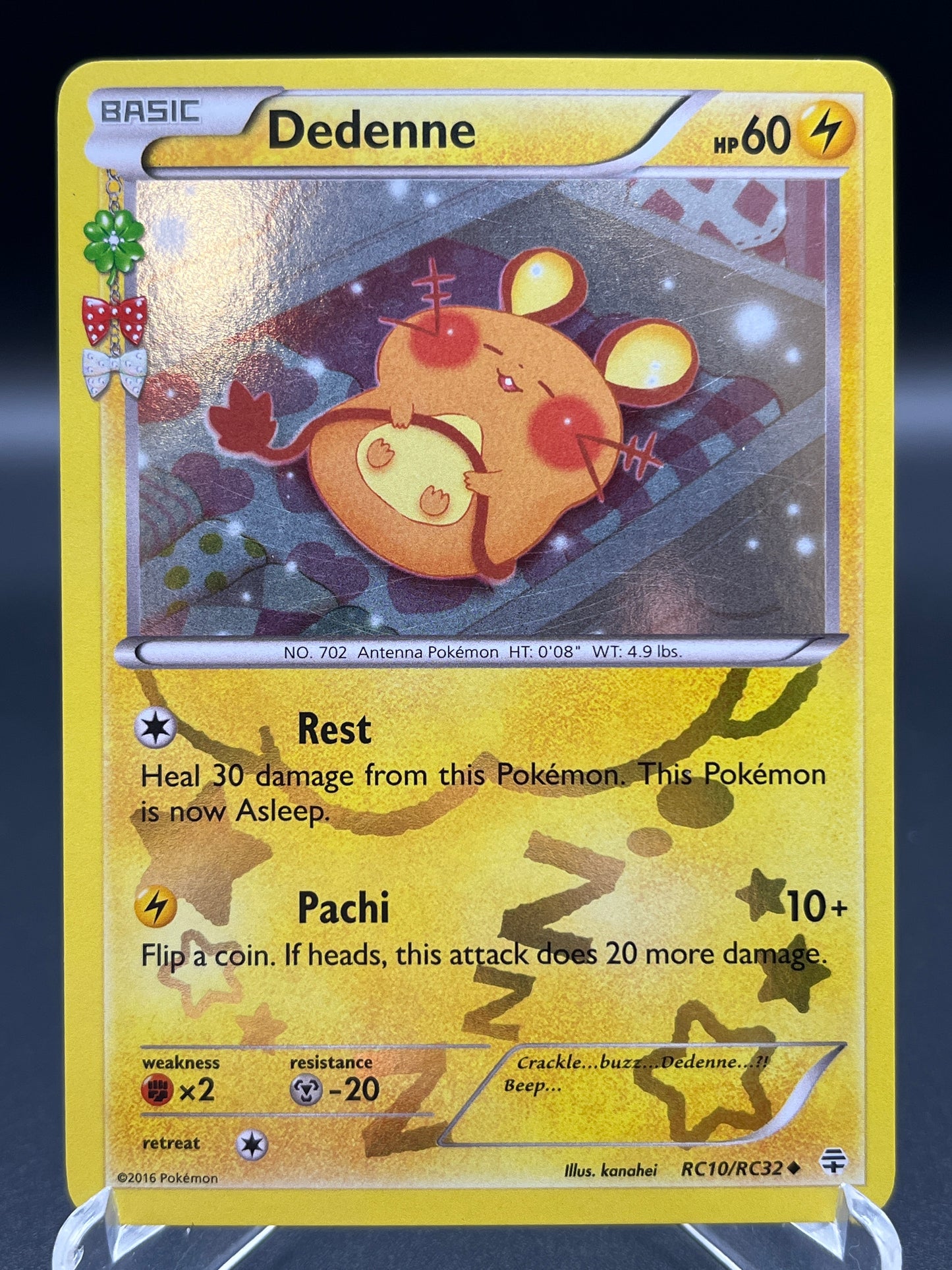 Pokémon TCG: 2016 Dedenne RC10/RC32 XY: Generations Radiant Collection