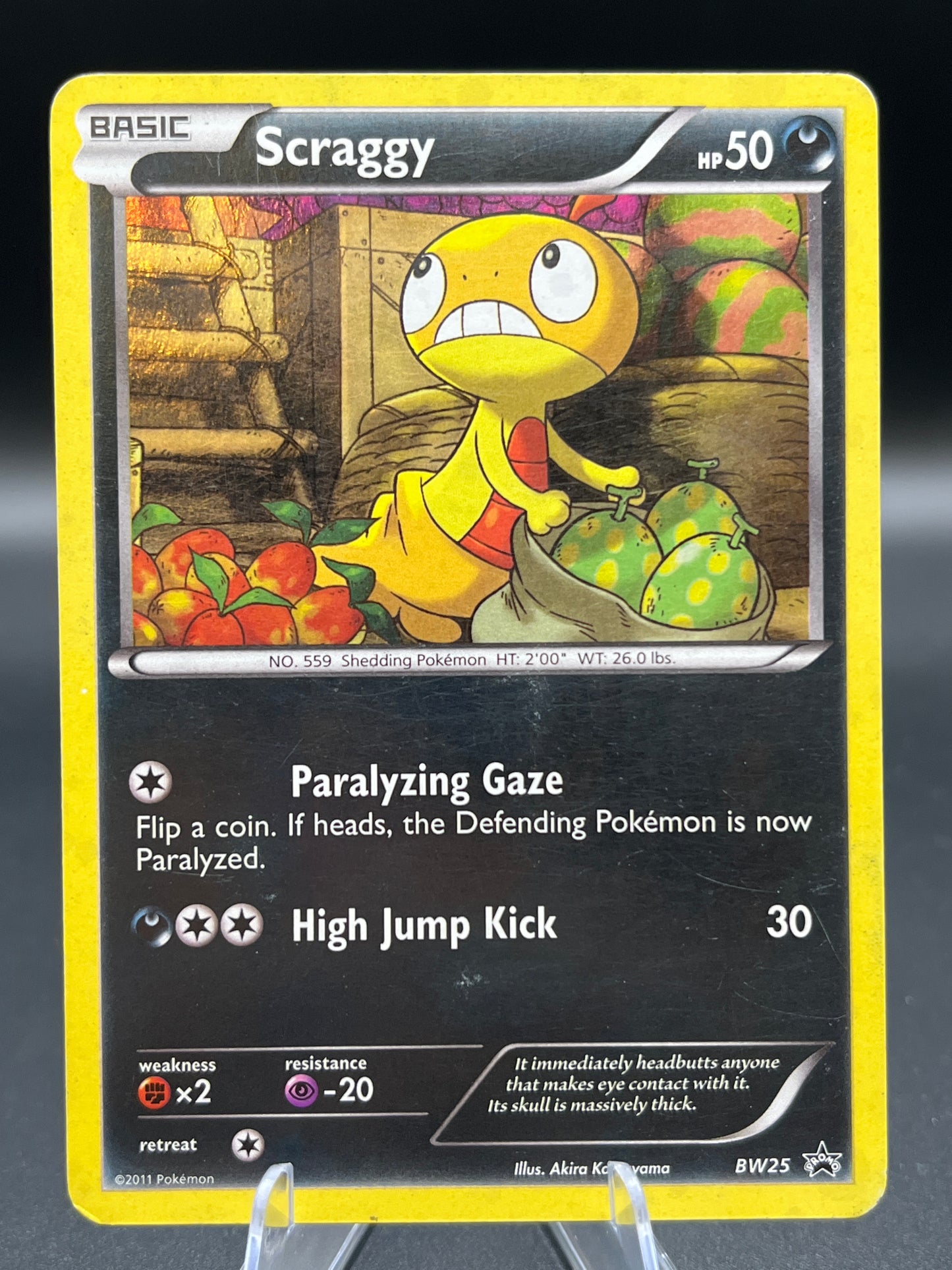Pokémon TCG: 2011 Scraggy BW25 BW: Black & White Promos (Cosmos Holo)