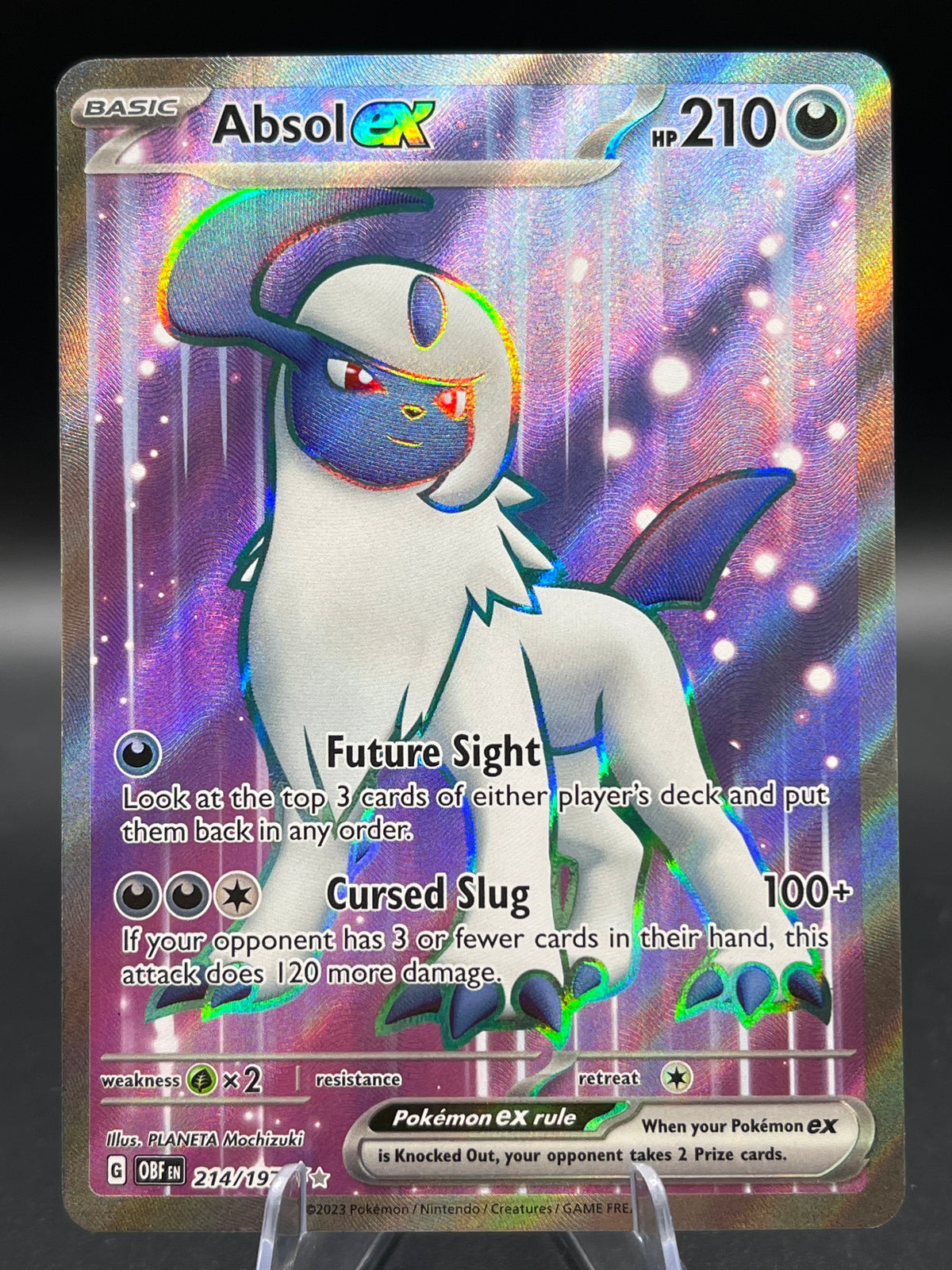Pokémon TCG: 2023 Absol ex - 214/197 - S&V: Obsidian Flames