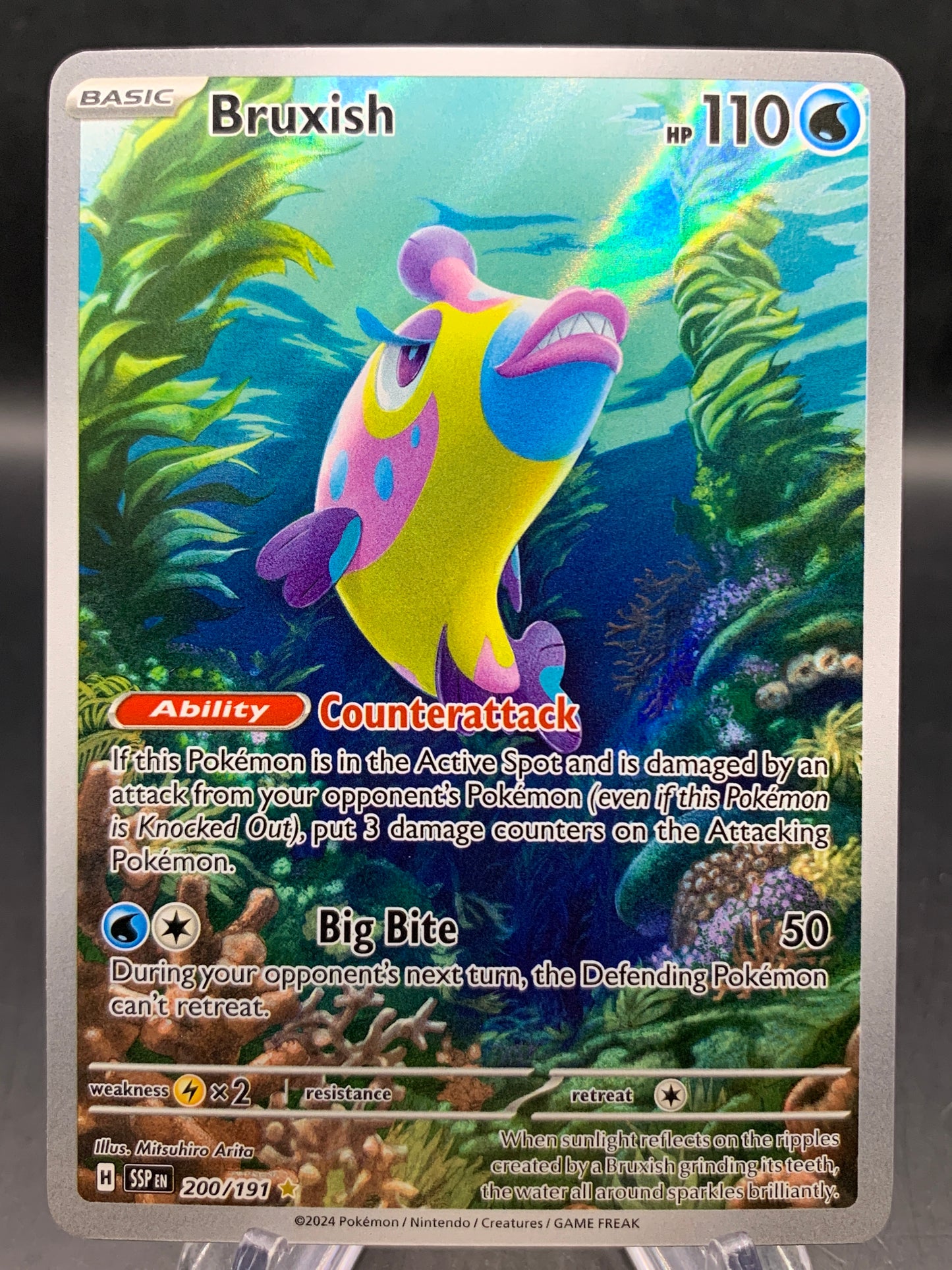 Pokémon TCG 2024 Bruxish - 200/191 S&V: Surging Sparks