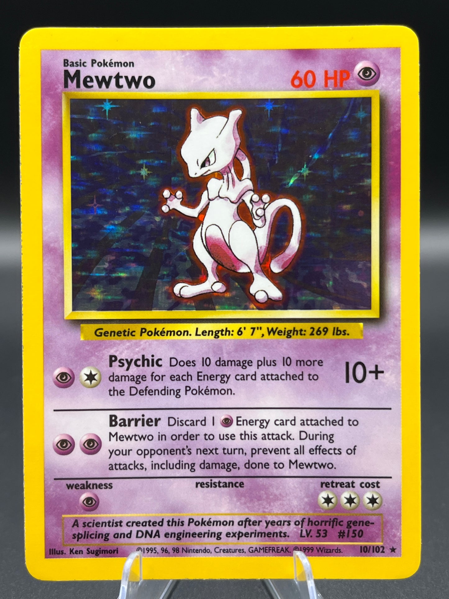 Pokémon TCG: Mewtwo Holo 10/102 - Base Set