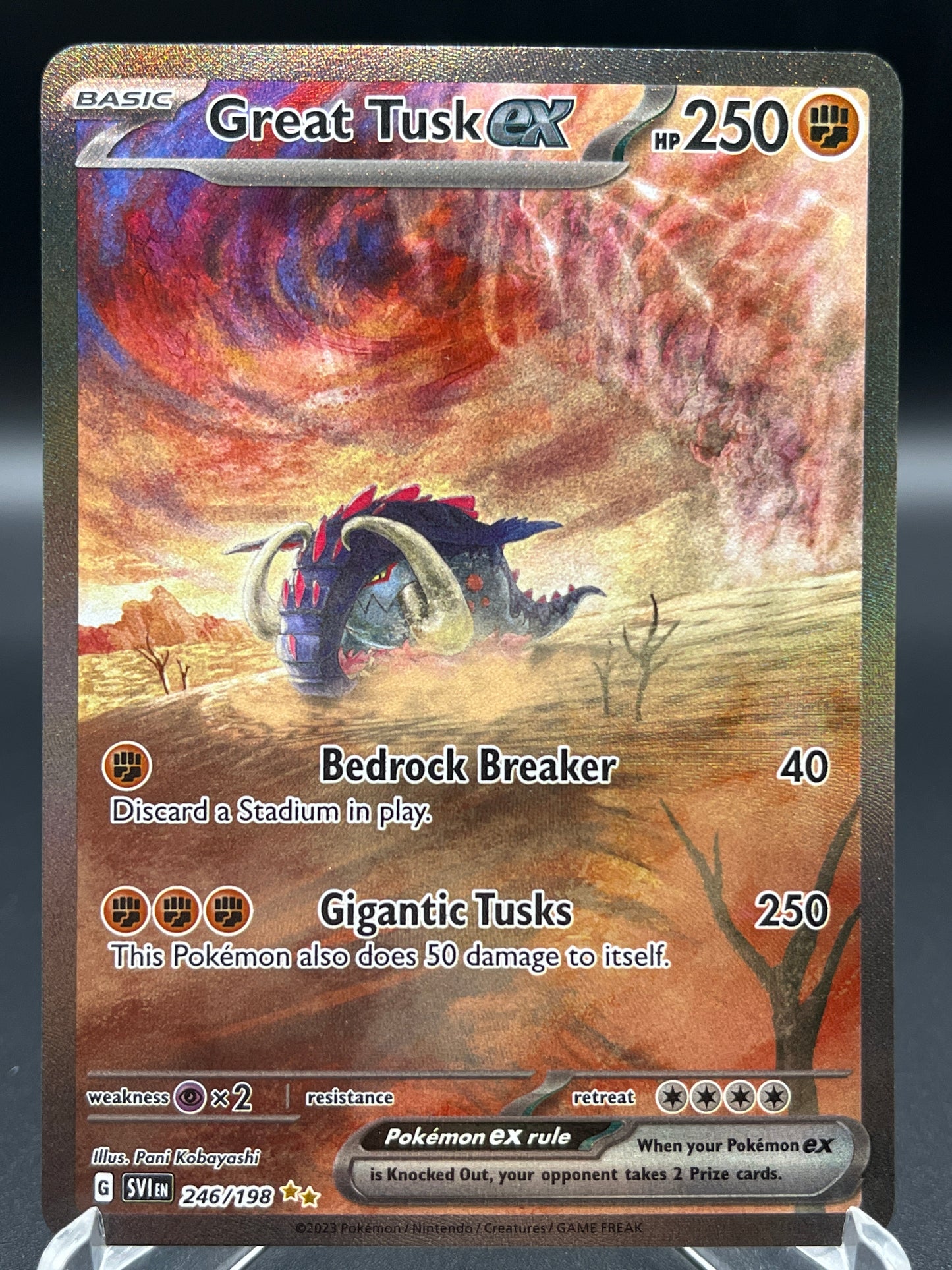 Pokémon TCG: 2023 Great Tusk ex - 246/198 - SV: Scarlet & Violet