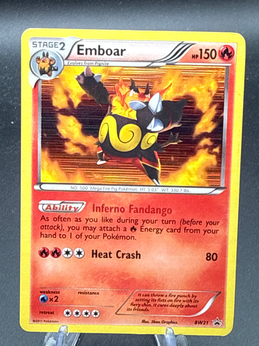 Pokémon TCG: 2012 Emboar - BW21  - Black and White Promos
