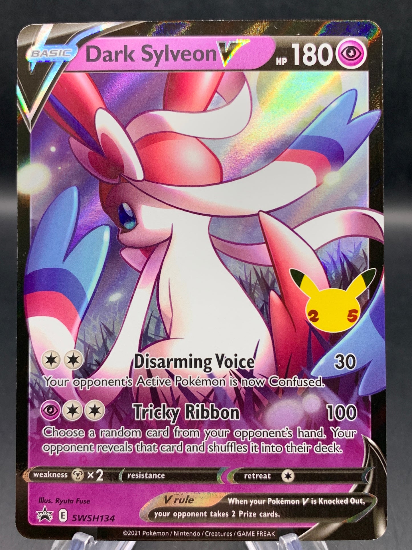 Pokémon TCG: 2021 Dark Sylveon V - SWSH134 - SWSH: Celebrations Promo