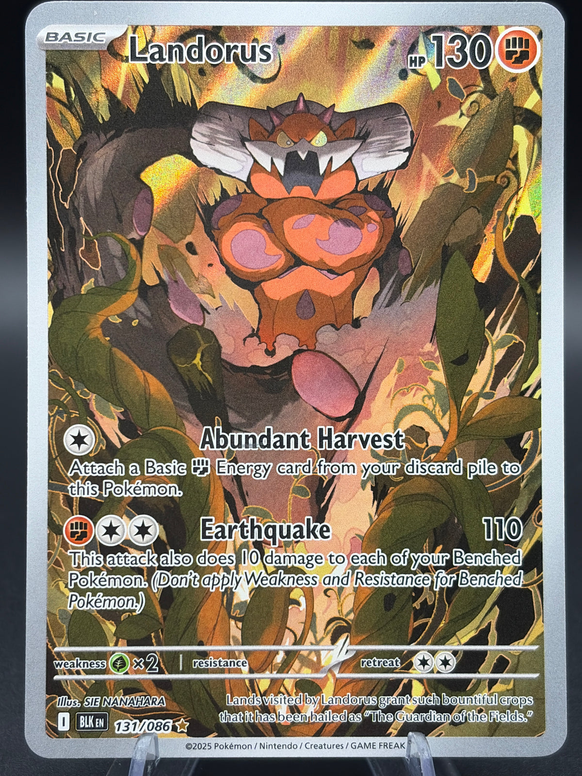Pokémon TCG: 2025 Landorus - 131/086 - SV: Black Bolt