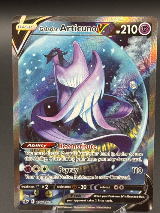 Pokémon TCG: 2021 Galarian Articuno V 170/198 SWSH: Chilling Reign