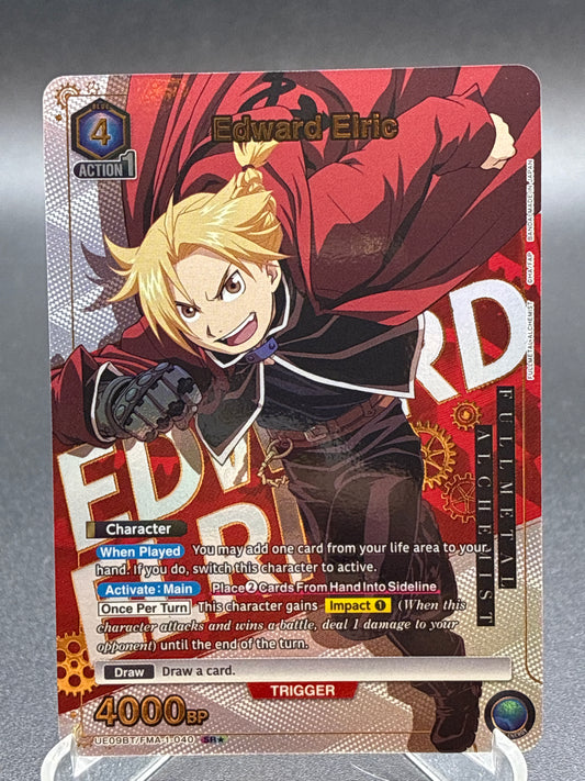 Union Arena TCG: Edward Elric (040) (SR*) UE09BT: FULLMETAL ALCHEMIST
