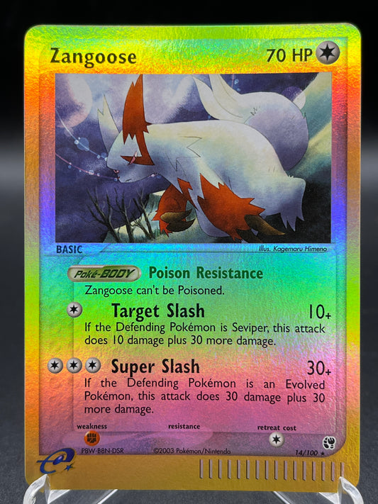 Pokémon TCG: 2004 Zangoose 14/100 Sandstorm Reverse Holo