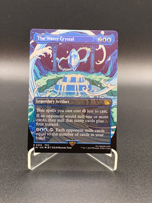 MTG TCG: The Water Crystal (Borderless) R 0333 FIN: FINAL FANTASY