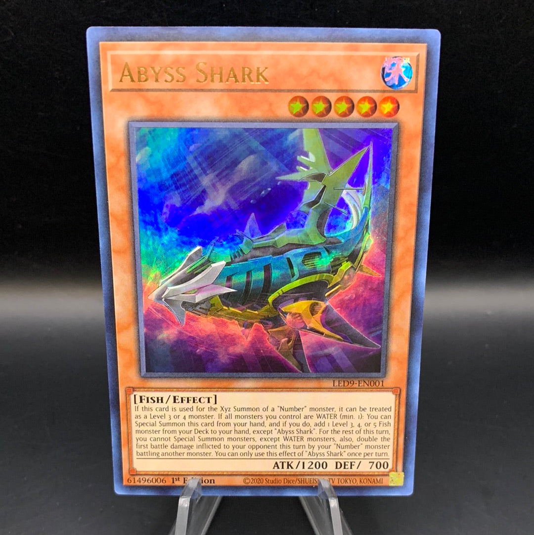 Yu-Gi-Oh! TCG: Abyss Shark 1st Edition LED9-EN001 Legendary Duelist: Duels From the Deep