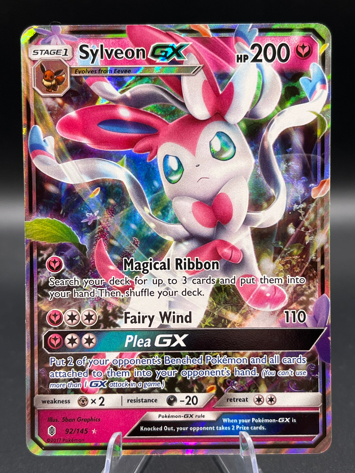 Pokémon TCG: 2017 Sylveon GX - 92/145 - SM: Guardians Rising