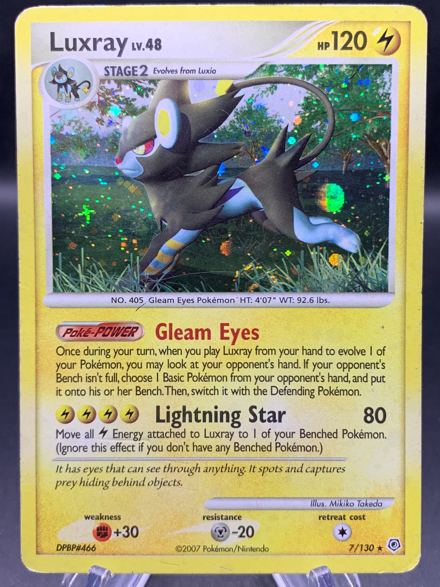 Pokémon TCG: 2007 Luxray Lv.48 - 7/130 - Diamond and Pearl