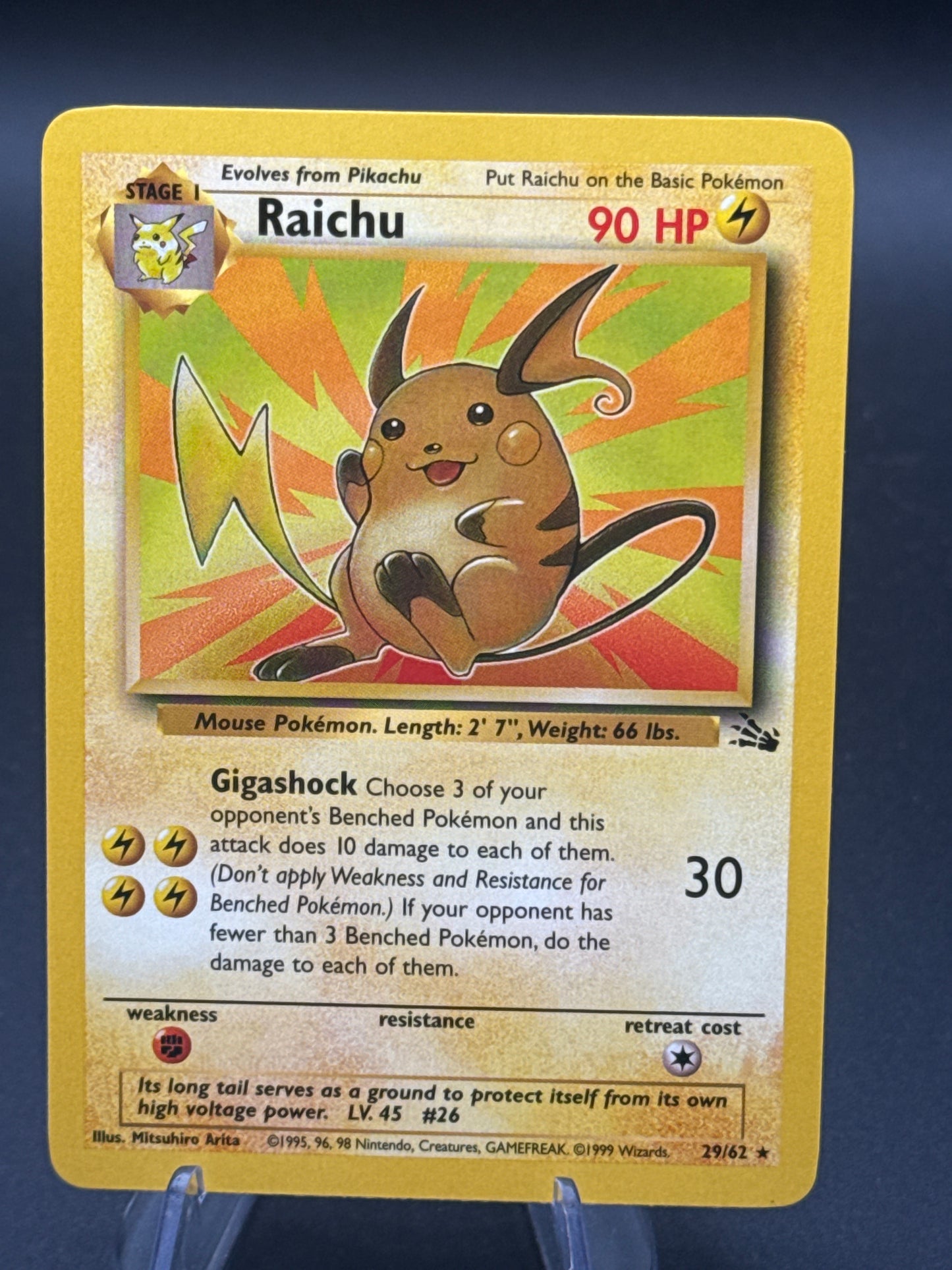 Pokémon TCG: 1999 Raichu - 29/62 - Fossil