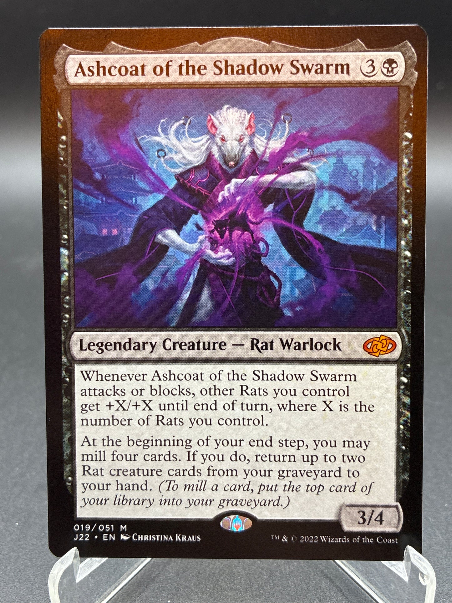 MTG TCG: Ashcoat of the Shadow Swarm 019/051 J22: Jumpstart