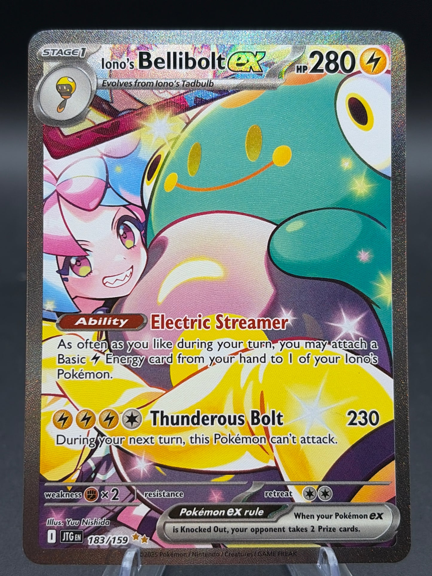 Pokémon TCG: 2025 Iono's Bellibolt ex 183/159 SV: Journey Together