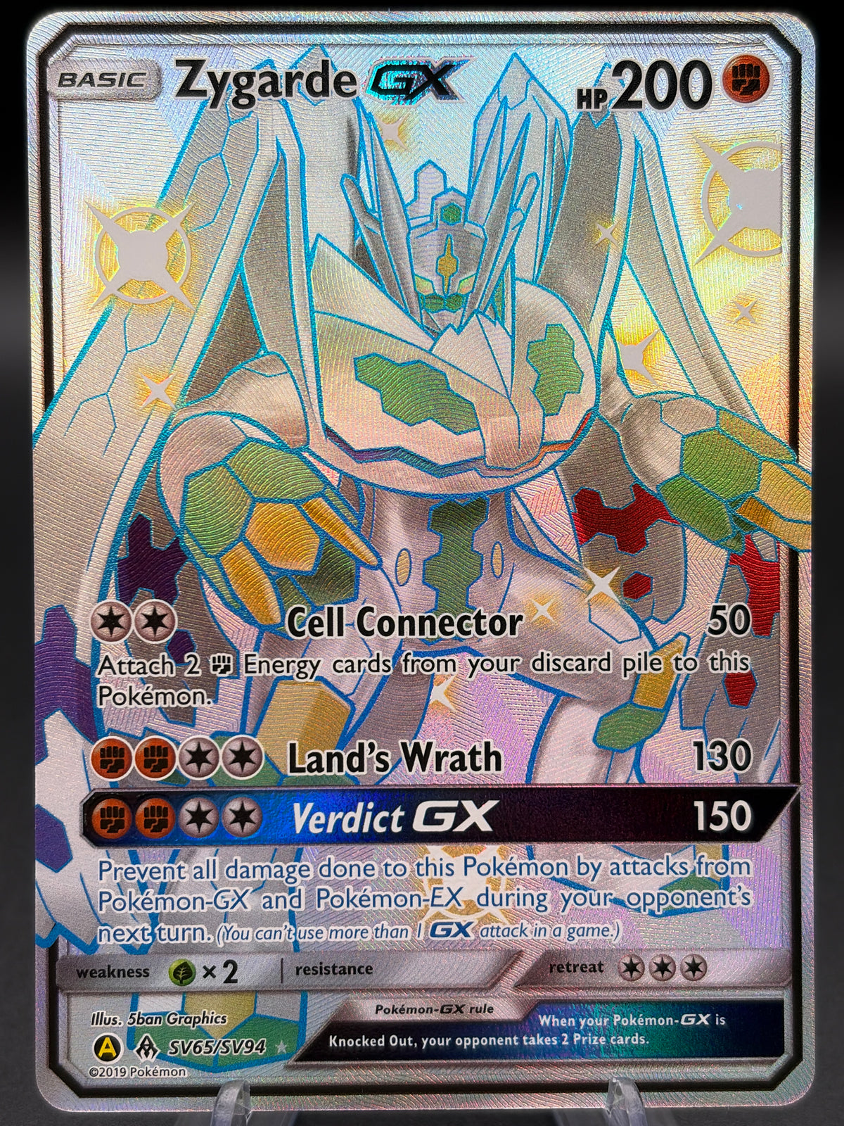 Pokémon TCG: 2019 Zygarde GX - SV65/SV94 - SM: Hidden Fates Shiny Vault
