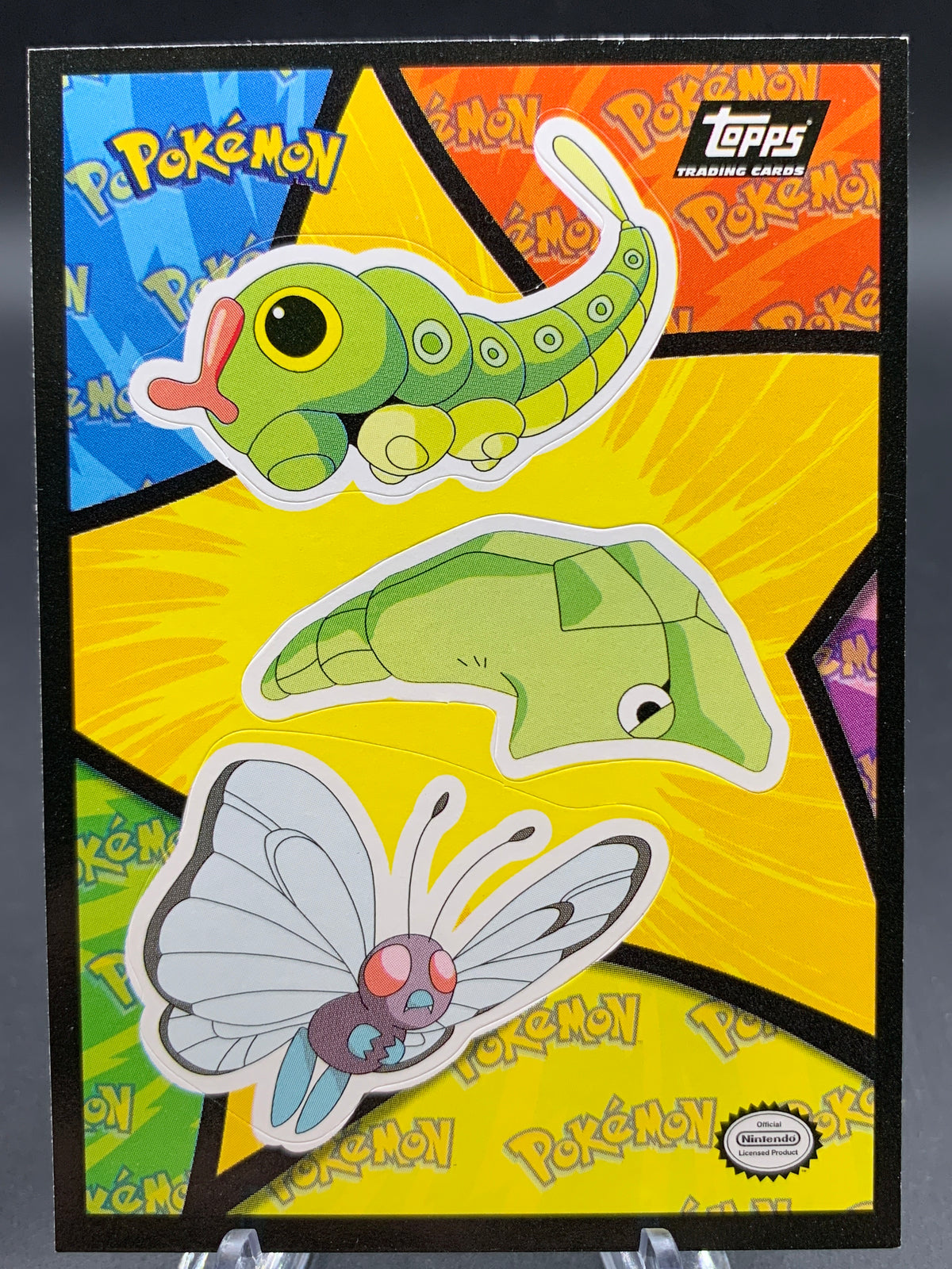 Pokémon: Caterpie, Metapod, and Butterfree The Movie Sticker & Puzzle Card 11