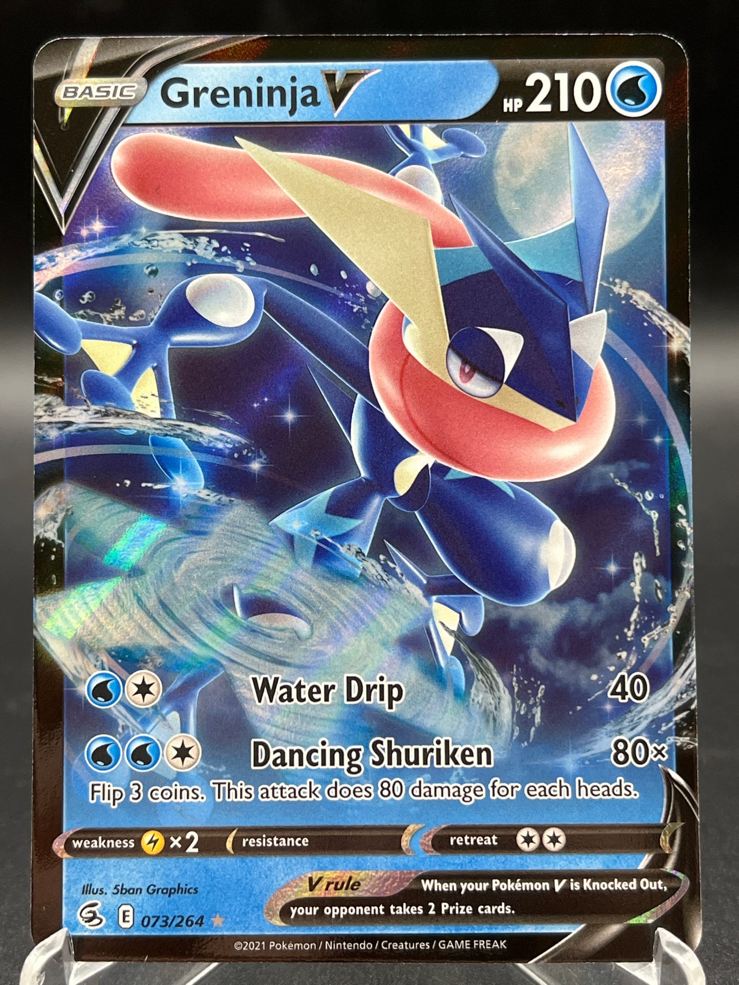 Pokémon TCG: 2021 Greninja V 073/264 - SWSH08: Fusion Strike