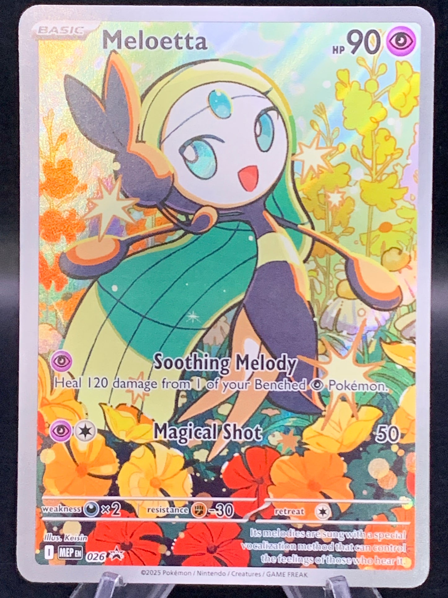 Pokémon TCG: 2025 Meloetta 026 MEP: Mega Evolution Promo