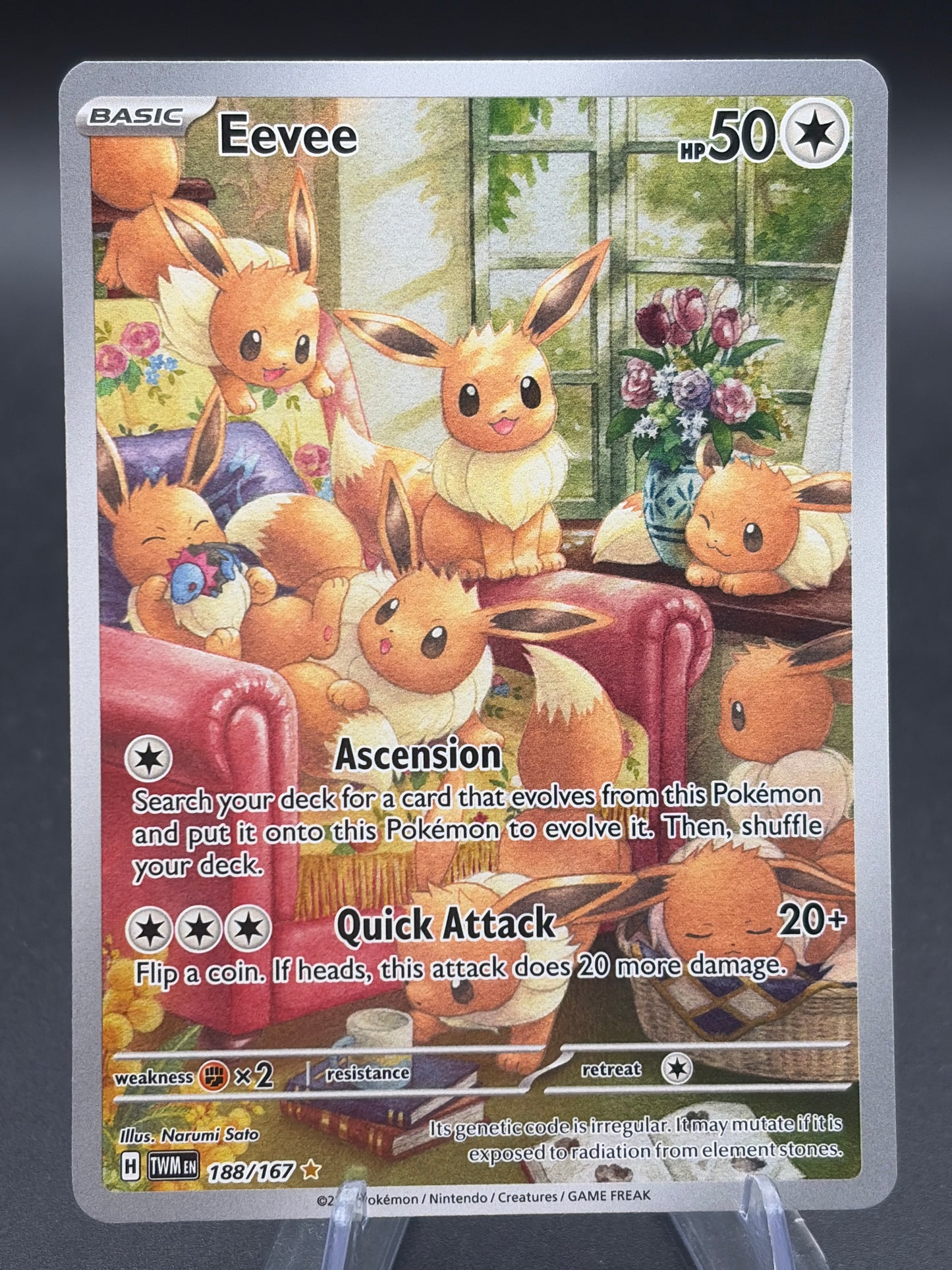 Pokémon TCG: 2024 Eevee - 188/167 - SV: Twilight Masquerade