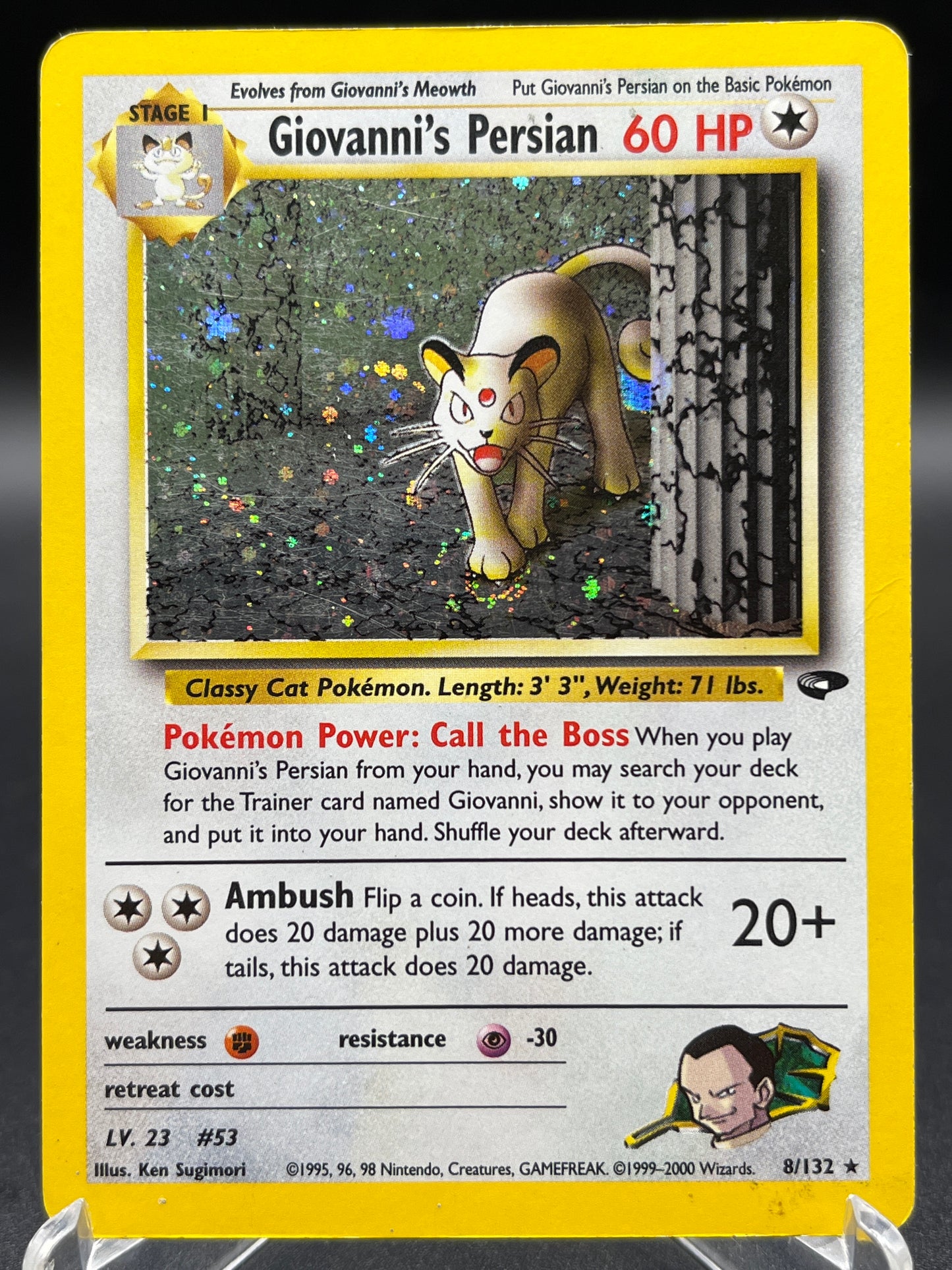 Pokémon TCG: 2000 Giovanni's Persian 8/132 - Gym Challenge