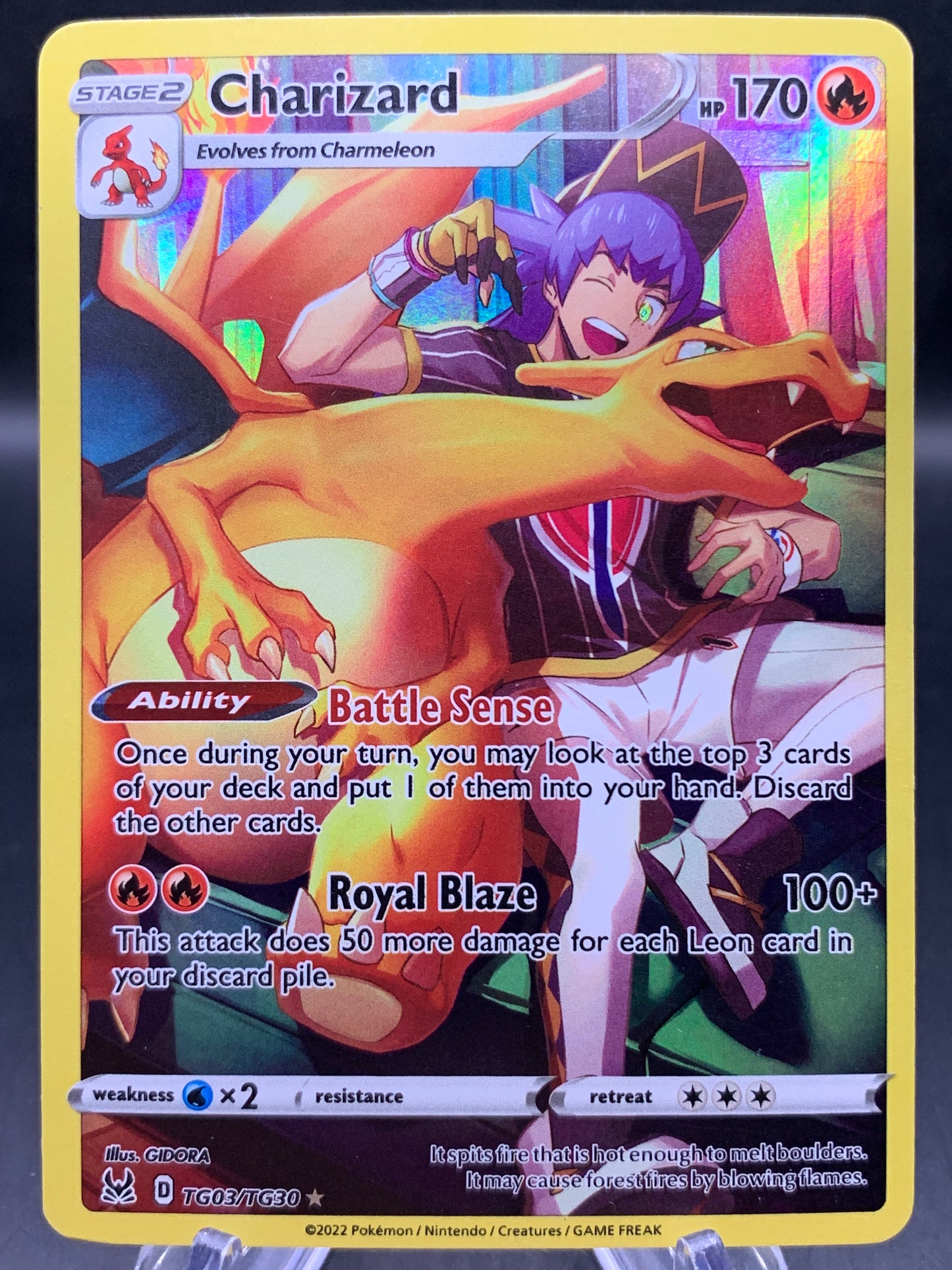 Pokémon TCG: 2022 Charizard - TG03/TG30 - SWSH: Lost Origin Trainer Gallery