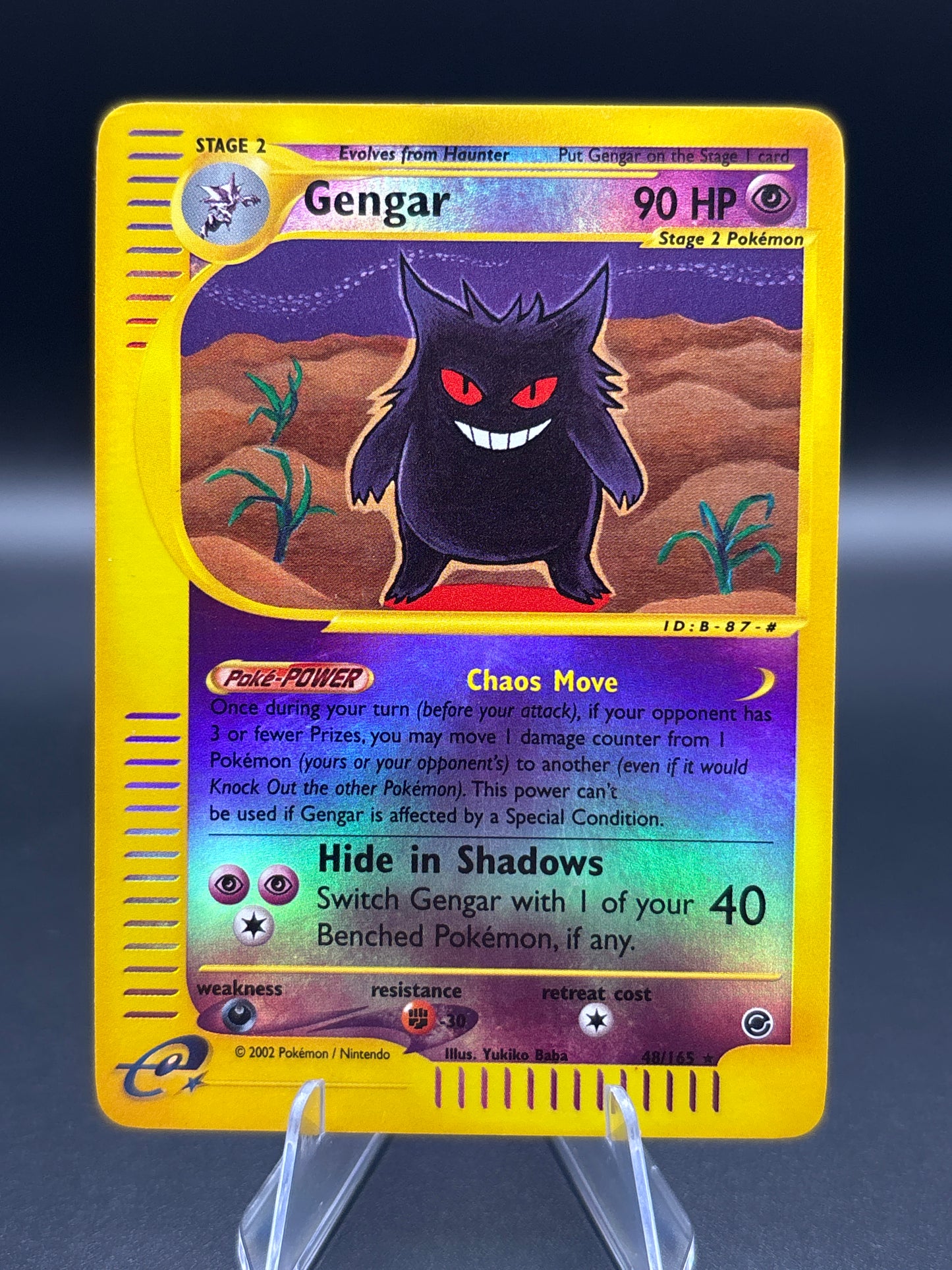 Pokémon TCG: 2002 Gengar 48/165 Expedition Reverse Holo