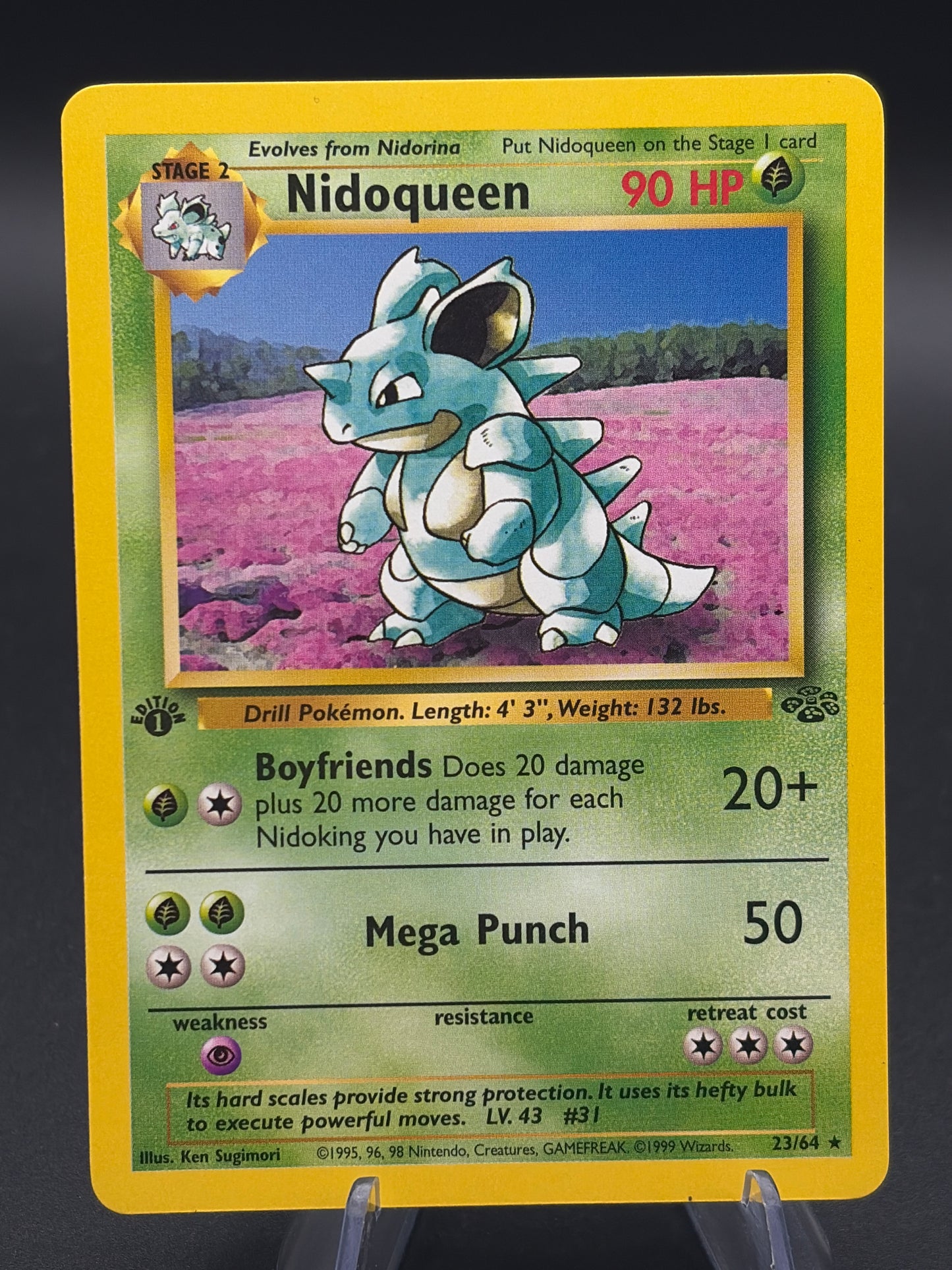 Pokémon TCG: 1999 Nidoqueen 23/64 Jungle Non-Holo First Ed.