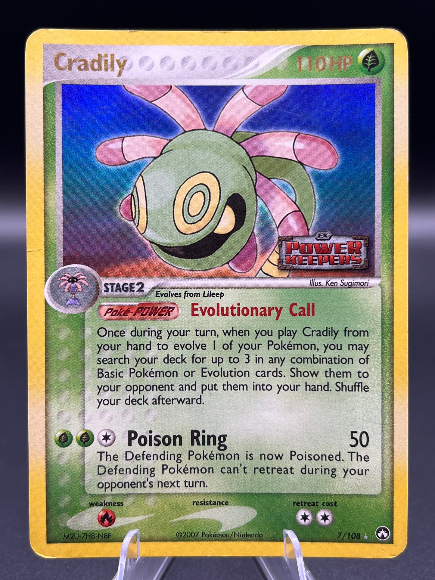 Pokémon TCG: 2007 Cradily 7/108 - Power Keepers Reverse Holo