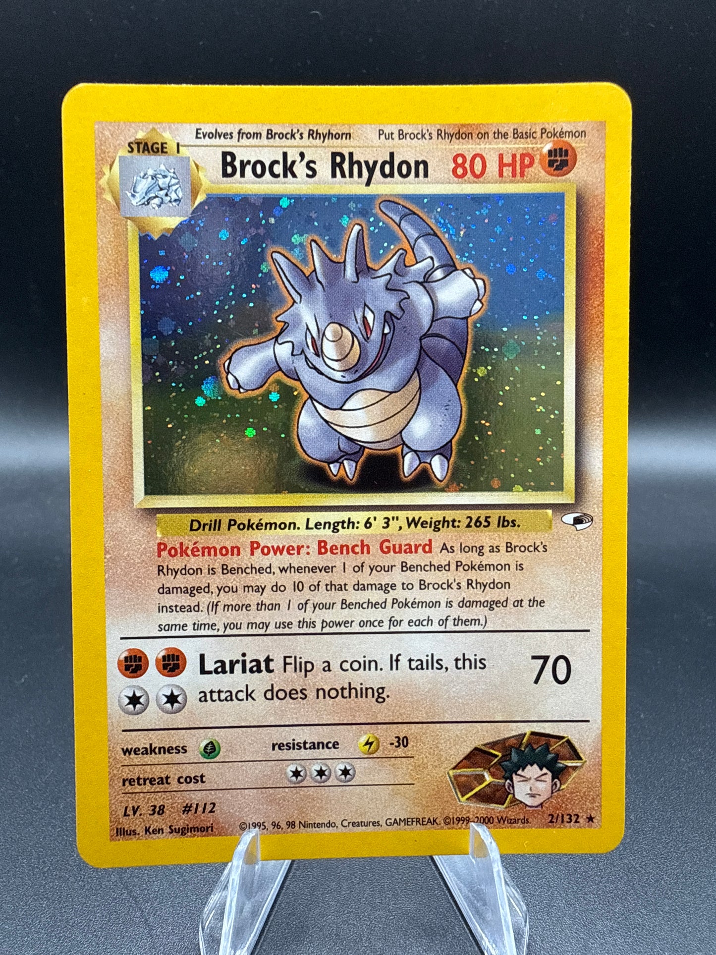 Pokémon TCG: 2000 Brock's Rhydon 2/132 - Gym Heroes