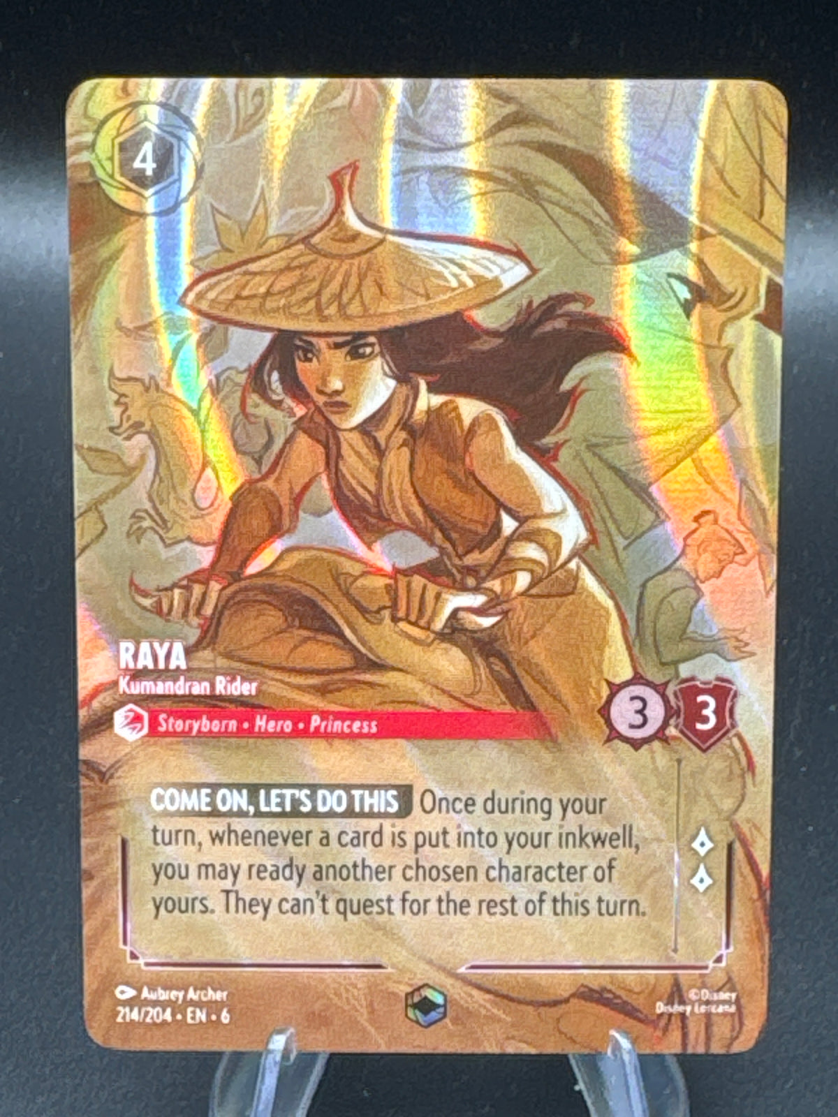 Lorcana TCG: Raya - Kumandran Rider (Enchanted) 214/204 - Azurite Sea (6)