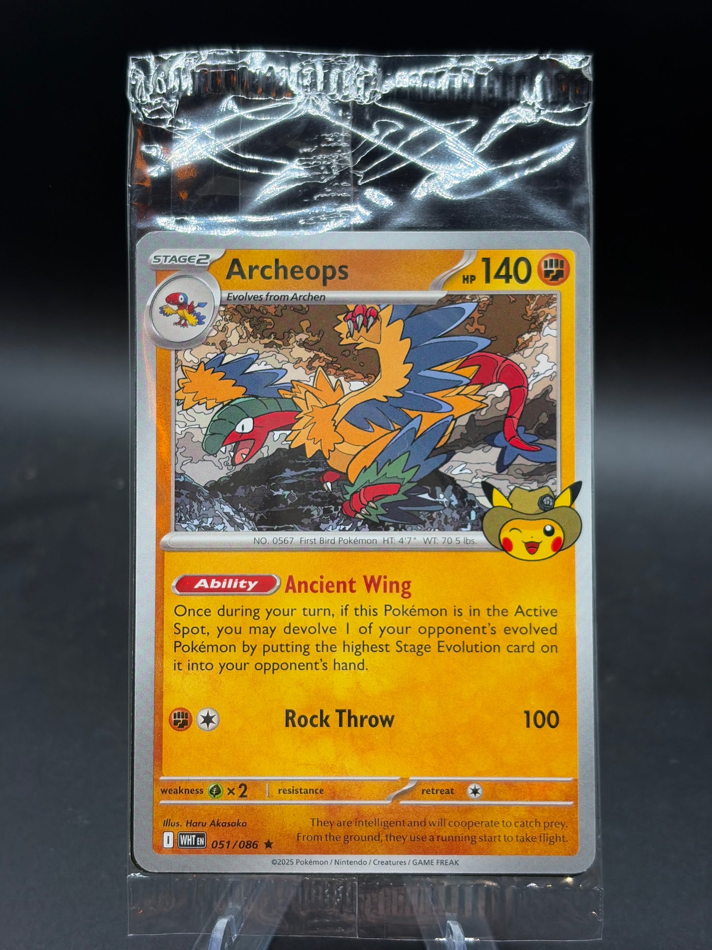 Pokémon TCG: 2025 Archeops - 051 (Fossil Museum Exclusive) - Miscellaneous Cards & Products Sealed