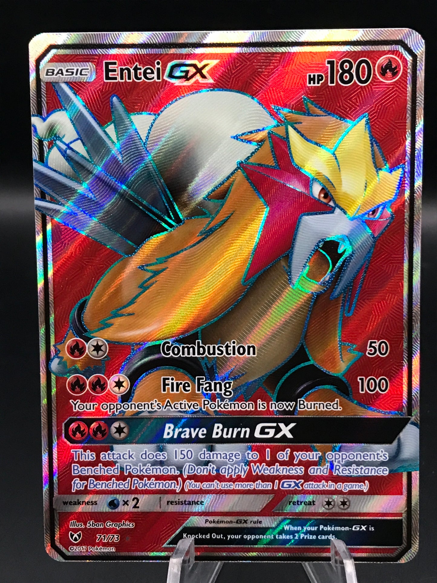 Pokémon TCG: 2017 Entei GX 71/73 SM: Shining Legends