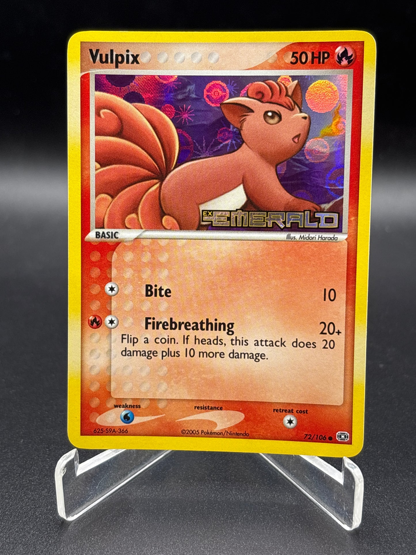 Pokémon TCG: 2005 - Vulpix 72/106 - Emerald Reverse Holo