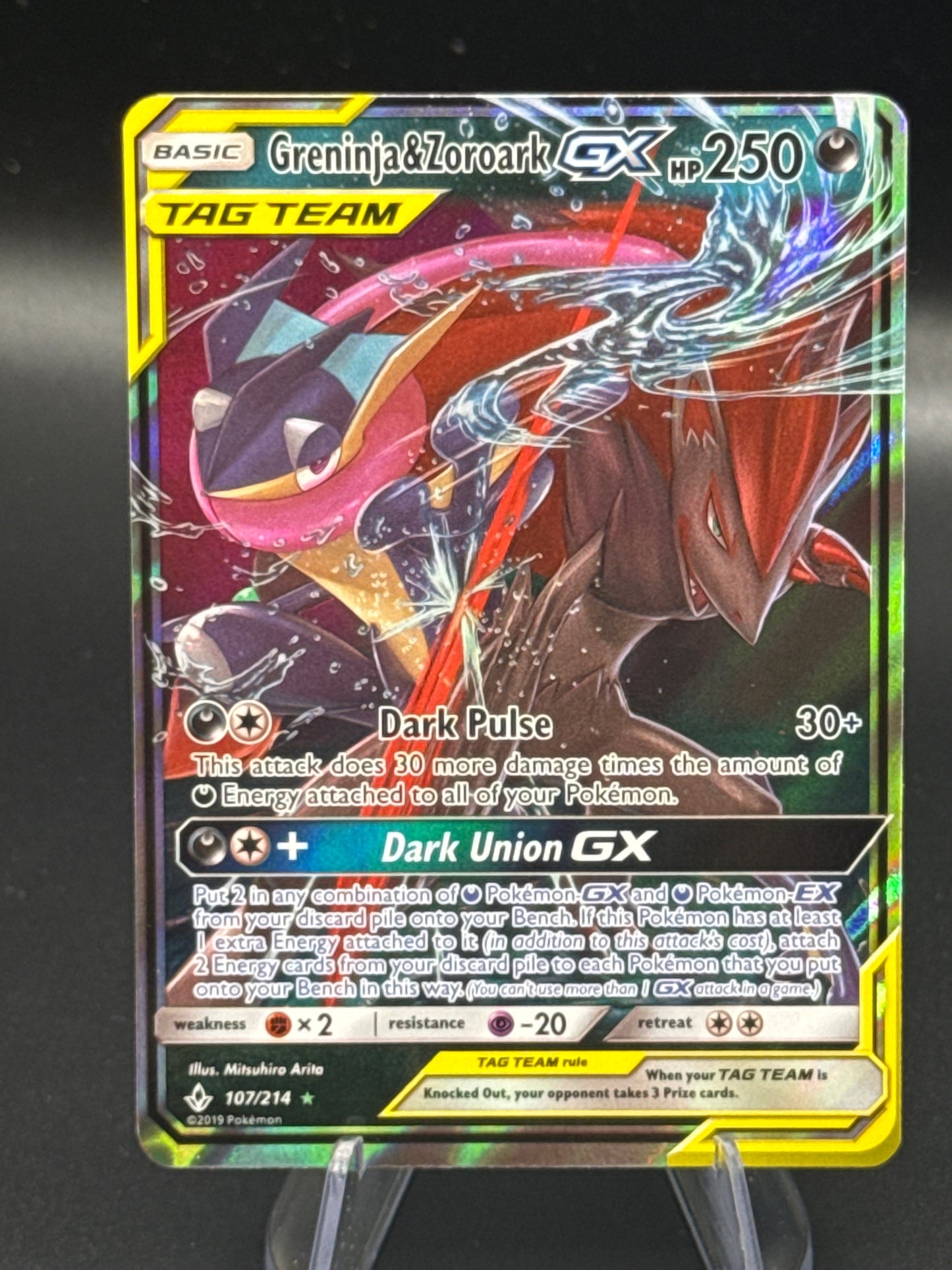 Pokémon TCG: 2019 - Greninja & Zoroark GX - 107/214 - SM: Unbroken Bonds