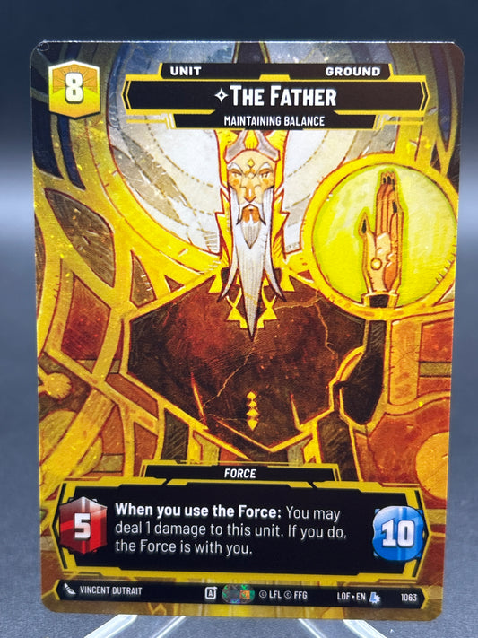 Star Wars TCG: The Father - Maintaining Balance (Prestige) - Legends of the Force (LOF)