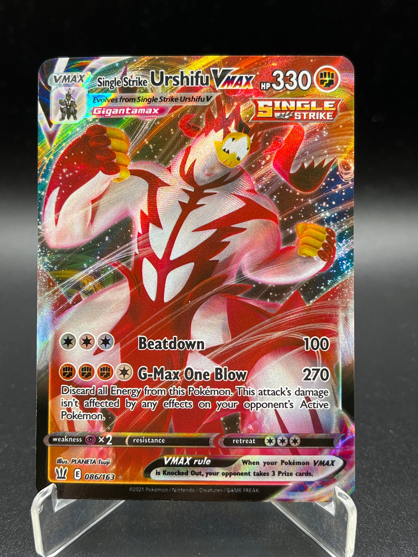 Pokémon TCG: 2021 Single Strike Urshifu Vmax 086/163 SWSH: Battle Styles