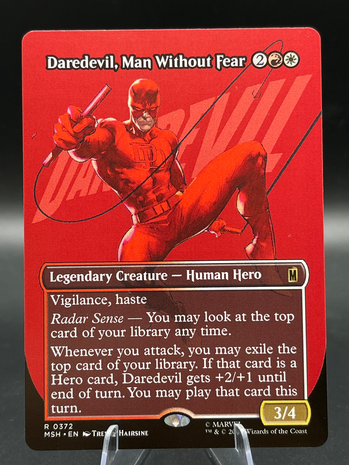 MTG TCG: 2026 Daredevil, Man Without Fear (Borderless) - 0372 - Marvel Super Heroes (MSH)