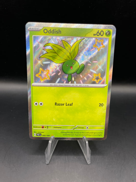 Pokémon TCG: 2024 Oddish 092/091 S&V Paldean Fates Baby Shiny