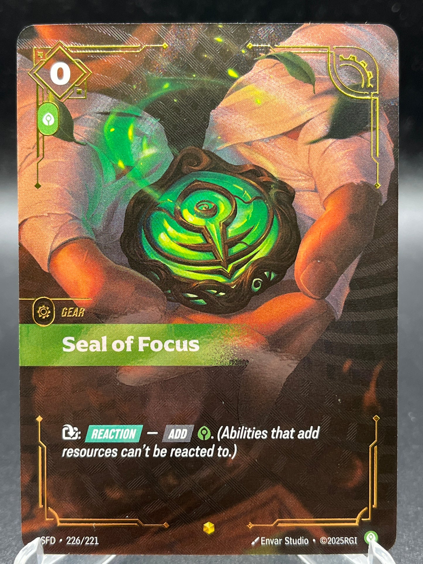 Riftbound TCG: Seal of Focus (Overnumbered) 226/221 - Spiritforged (SFD)