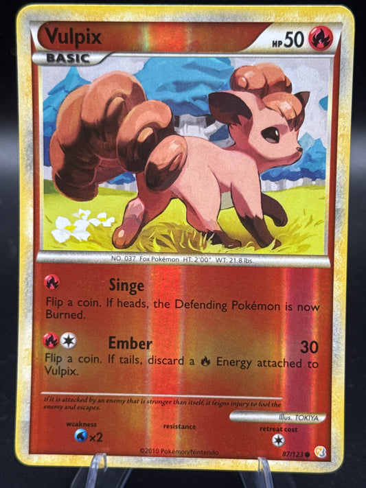 Pokémon TCG: 2010 Vulpix 87/123 - HeartGold SoulSilver Reverse Holo