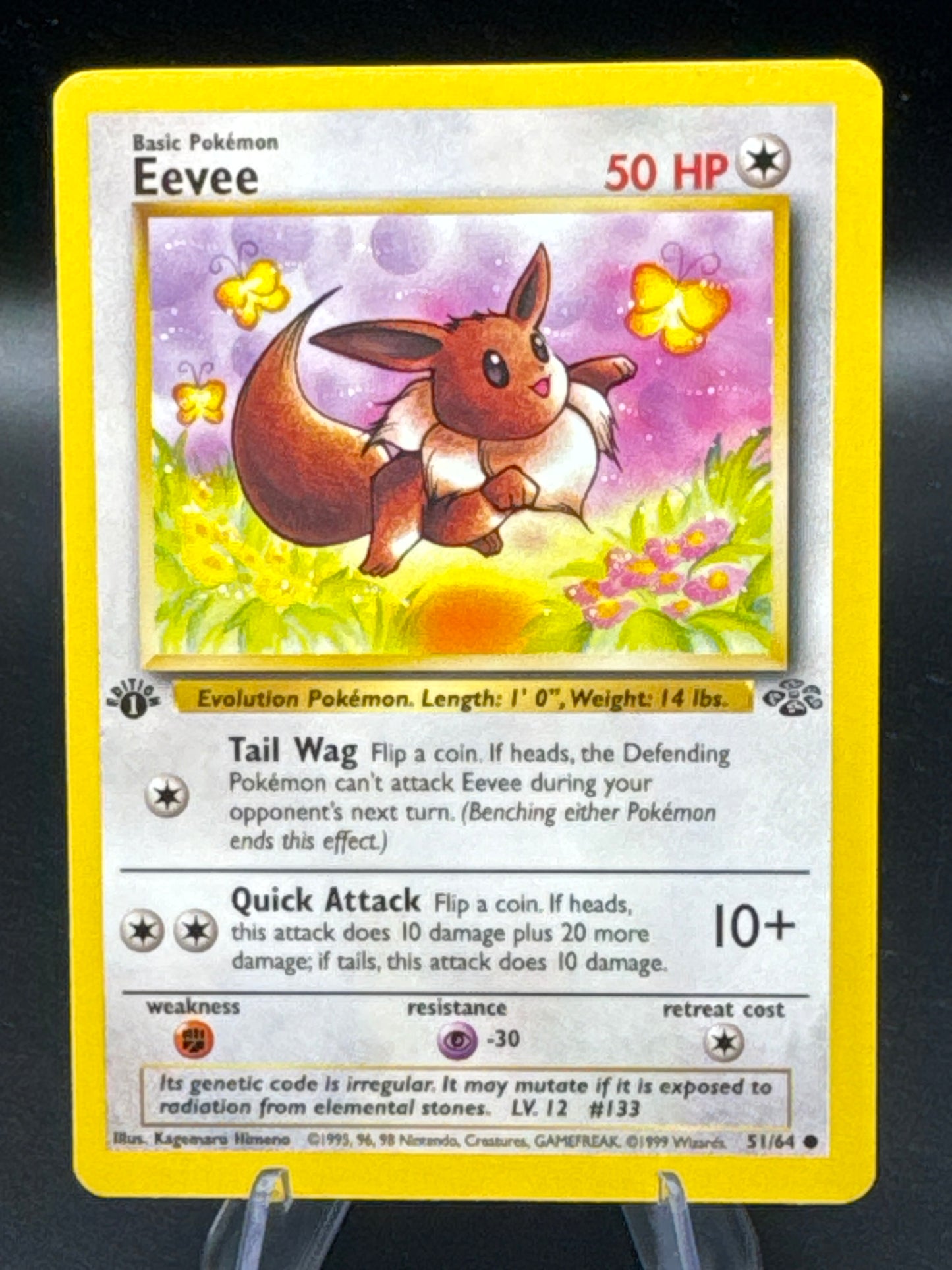 Pokémon TCG: 1999 Eevee - 51/64 - Jungle 1st Edition