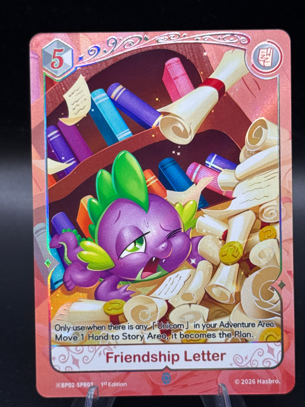 My Little Pony CCG: Friendship Letter BP02-SPR02 Discord 1st Edition