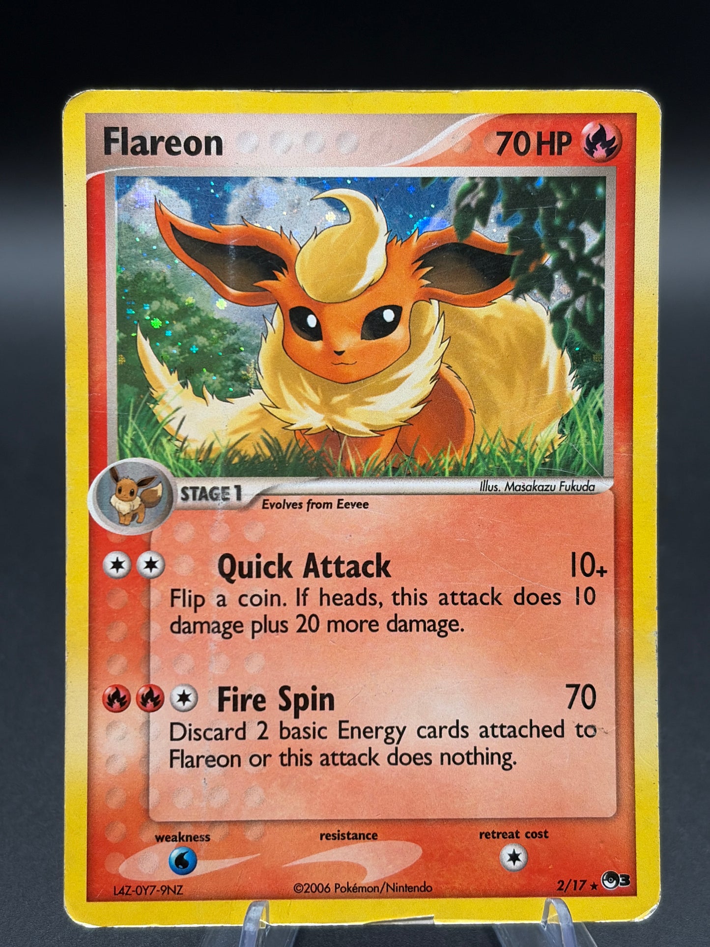 Pokémon TCG: 2006 Flareon 2/17 POP series 3 DMG