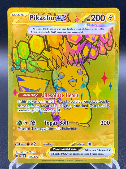 Pokémon TCG: 2025 Pikachu ex 179/131 - Prismatic Evolutions